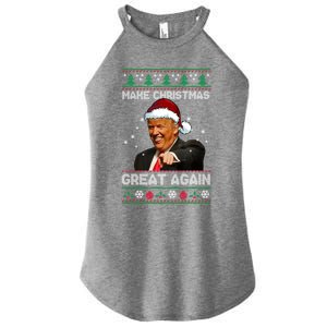 Funny Trump 2024 Make Christmas Great Again Cool Gift Women's Perfect Tri Rocker Tank