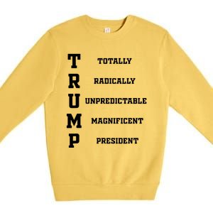 Funny Trump 2024 President Shirts 2024 Election Premium Crewneck Sweatshirt