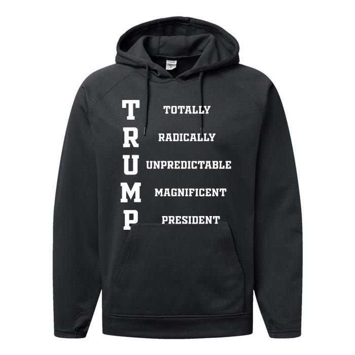 Funny Trump 2024 President Shirts 2024 Election Performance Fleece Hoodie