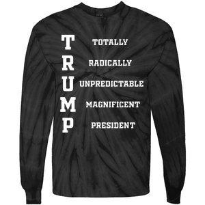 Funny Trump 2024 President Shirts 2024 Election Tie-Dye Long Sleeve Shirt