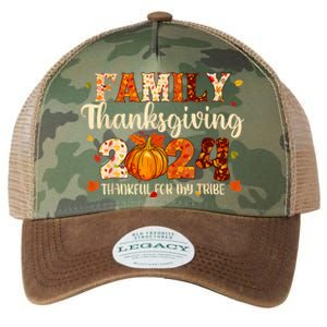 Family Thanksgiving 2024 Thankful For My Tribe Fall Autumn Legacy Tie Dye Trucker Hat