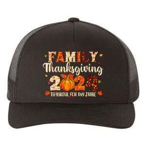 Family Thanksgiving 2024 Thankful For My Tribe Fall Autumn Yupoong Adult 5-Panel Trucker Hat