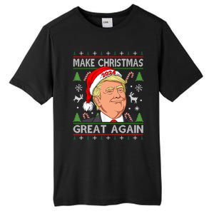 Funny Trump 2024 Make Christmas Great Again Ugly Gift Tall Fusion ChromaSoft Performance T-Shirt