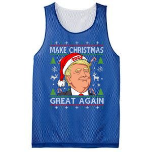 Funny Trump 2024 Make Christmas Great Again Ugly Gift Mesh Reversible Basketball Jersey Tank