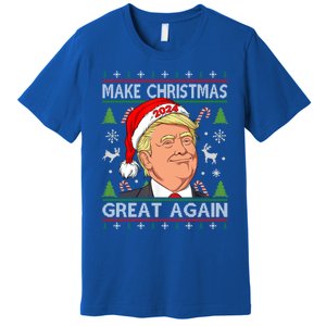 Funny Trump 2024 Make Christmas Great Again Ugly Gift Premium T-Shirt