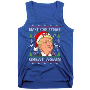 Funny Trump 2024 Make Christmas Great Again Ugly Gift Tank Top