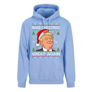 Funny Trump 2024 Make Christmas Great Again Ugly Gift Unisex Surf Hoodie