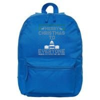 Funny Trump 2024 Merry Christmas To Everyone Ugly Funny 16 in Basic Backpack