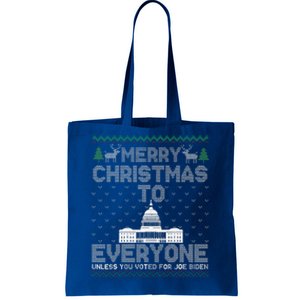 Funny Trump 2024 Merry Christmas To Everyone Ugly Funny Tote Bag