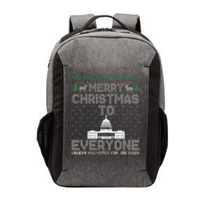 Funny Trump 2024 Merry Christmas To Everyone Ugly Funny Vector Backpack