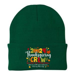 Family Thanksgiving 2024 Thanksgiving Crew Turkey Matching Knit Cap Winter Beanie