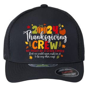 Family Thanksgiving 2024 Thanksgiving Crew Turkey Matching Flexfit Unipanel Trucker Cap