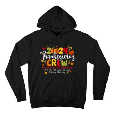 Family Thanksgiving 2024 Thanksgiving Crew Turkey Matching Hoodie