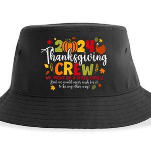 Family Thanksgiving 2024 Thanksgiving Crew Turkey Matching Sustainable Bucket Hat