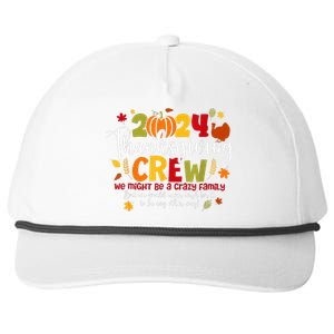 Family Thanksgiving 2024 Thanksgiving Crew Turkey Matching Snapback Five-Panel Rope Hat