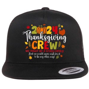 Family Thanksgiving 2024 Thanksgiving Crew Turkey Matching Flat Bill Trucker Hat