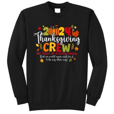 Family Thanksgiving 2024 Thanksgiving Crew Turkey Matching Tall Sweatshirt