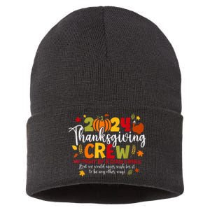 Family Thanksgiving 2024 Thanksgiving Crew Turkey Matching Sustainable Knit Beanie