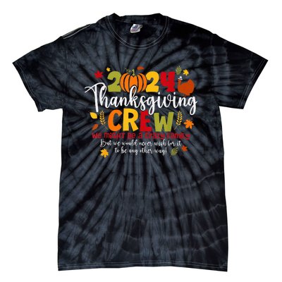 Family Thanksgiving 2024 Thanksgiving Crew Turkey Matching Tie-Dye T-Shirt