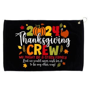 Family Thanksgiving 2024 Thanksgiving Crew Turkey Matching Grommeted Golf Towel