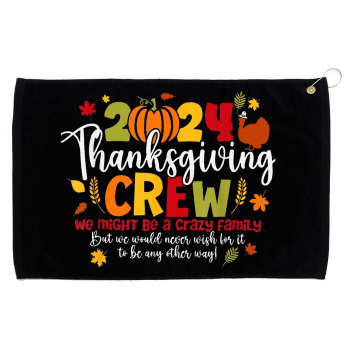 Family Thanksgiving 2024 Thanksgiving Crew Turkey Matching Grommeted Golf Towel