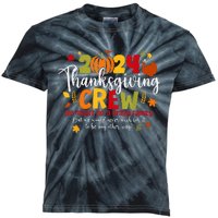 Family Thanksgiving 2024 Thanksgiving Crew Turkey Matching Kids Tie-Dye T-Shirt