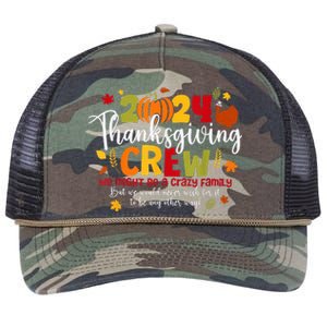 Family Thanksgiving 2024 Thanksgiving Crew Turkey Matching Retro Rope Trucker Hat Cap