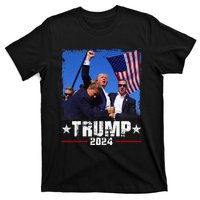 Fight Trump 2024 Election American Flag Donald Trump 2024 T-Shirt