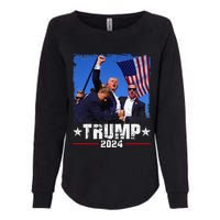 Fight Trump 2024 Election American Flag Donald Trump 2024 Womens California Wash Sweatshirt