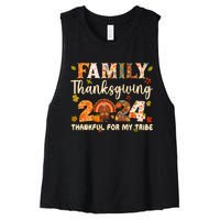 Family Thanksgiving 2024 Thanksgiving Crew Matching Group Women's Racerback Cropped Tank