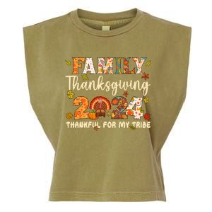 Family Thanksgiving 2024 Thanksgiving Crew Matching Group Garment-Dyed Women's Muscle Tee