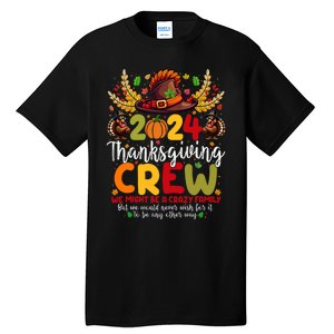 Family Thanksgiving 2024 Thanksgiving Crew Turkey Matching Tall T-Shirt