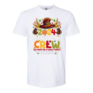 Family Thanksgiving 2024 Thanksgiving Crew Turkey Matching Softstyle CVC T-Shirt