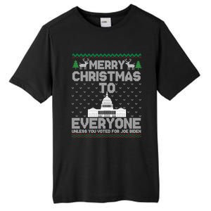 Funny Trump 2024 Merry Christmas To Everyone Ugly Cool Gift Tall Fusion ChromaSoft Performance T-Shirt