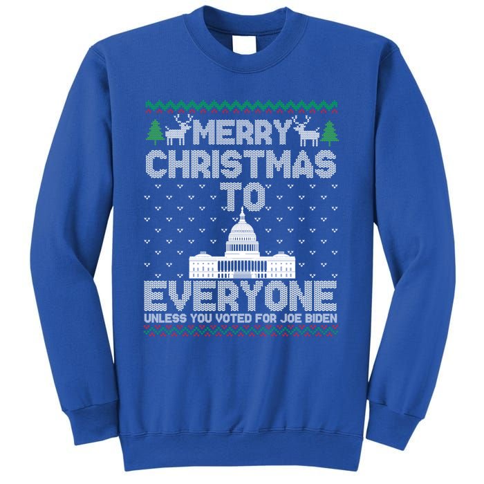 Funny Trump 2024 Merry Christmas To Everyone Ugly Cool Gift Sweatshirt