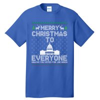 Funny Trump 2024 Merry Christmas To Everyone Ugly Cool Gift Tall T-Shirt