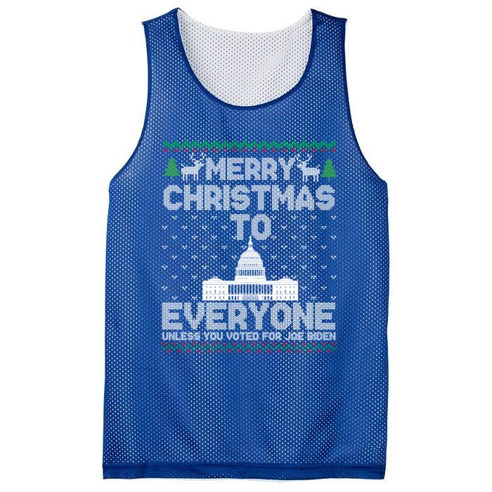 Funny Trump 2024 Merry Christmas To Everyone Ugly Cool Gift Mesh Reversible Basketball Jersey Tank