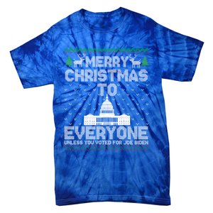 Funny Trump 2024 Merry Christmas To Everyone Ugly Cool Gift Tie-Dye T-Shirt