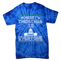 Funny Trump 2024 Merry Christmas To Everyone Ugly Cool Gift Tie-Dye T-Shirt