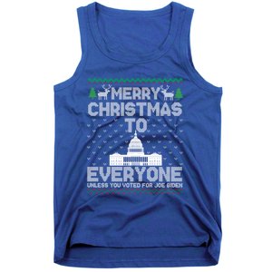 Funny Trump 2024 Merry Christmas To Everyone Ugly Cool Gift Tank Top