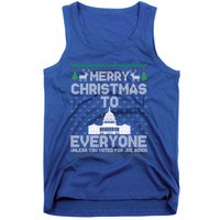 Funny Trump 2024 Merry Christmas To Everyone Ugly Cool Gift Tank Top