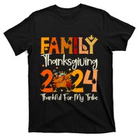 Family Thanksgiving 2024 Crew Dabbing Turkey Group Matching T-Shirt