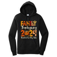 Family Thanksgiving 2024 Crew Dabbing Turkey Group Matching Women's Pullover Hoodie