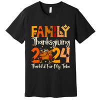 Family Thanksgiving 2024 Crew Dabbing Turkey Group Matching Premium T-Shirt