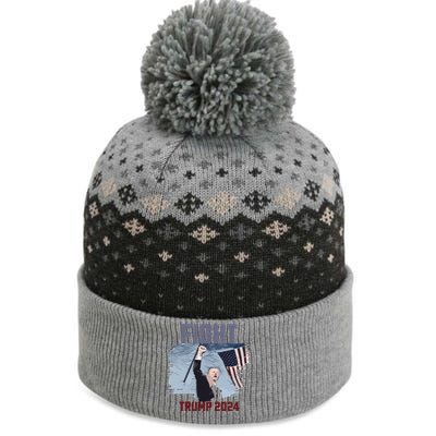 Fight Trump 2024 Trump Fight The Baniff Cuffed Pom Beanie