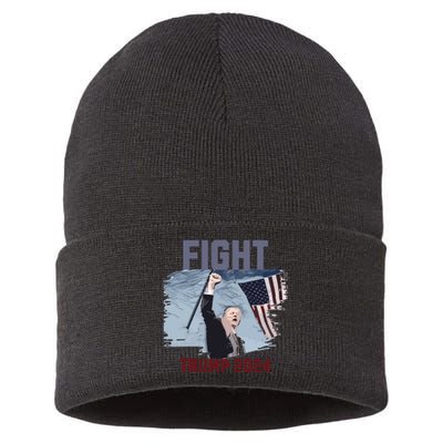 Fight Trump 2024 Trump Fight Sustainable Knit Beanie