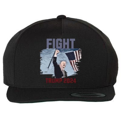 Fight Trump 2024 Trump Fight Wool Snapback Cap