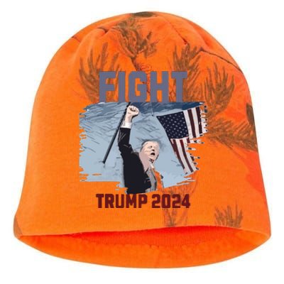 Fight Trump 2024 Trump Fight Kati - Camo Knit Beanie