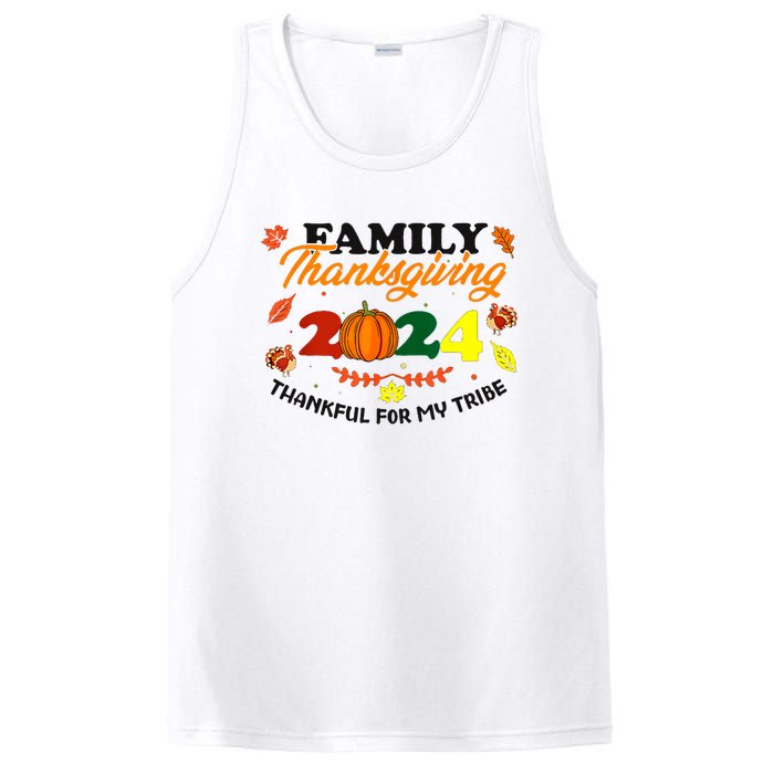 Family Thanksgiving 2024 Thankful For My Tribe Group Autumn PosiCharge Competitor Tank