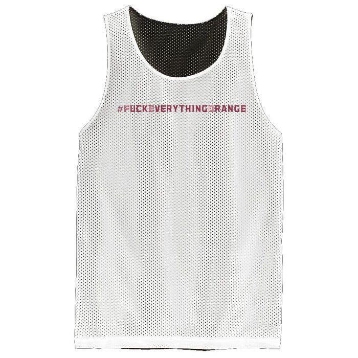 #Fuckeverythingorange Text 2024 Mesh Reversible Basketball Jersey Tank